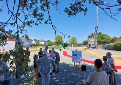 Evènement d'inauguration sur un chantier